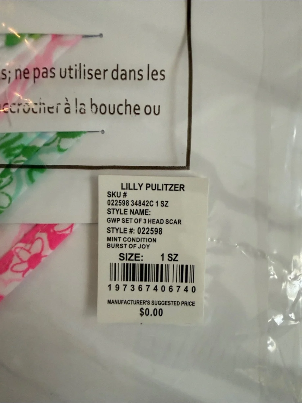 Lily Pulitzer Head Scarf set new